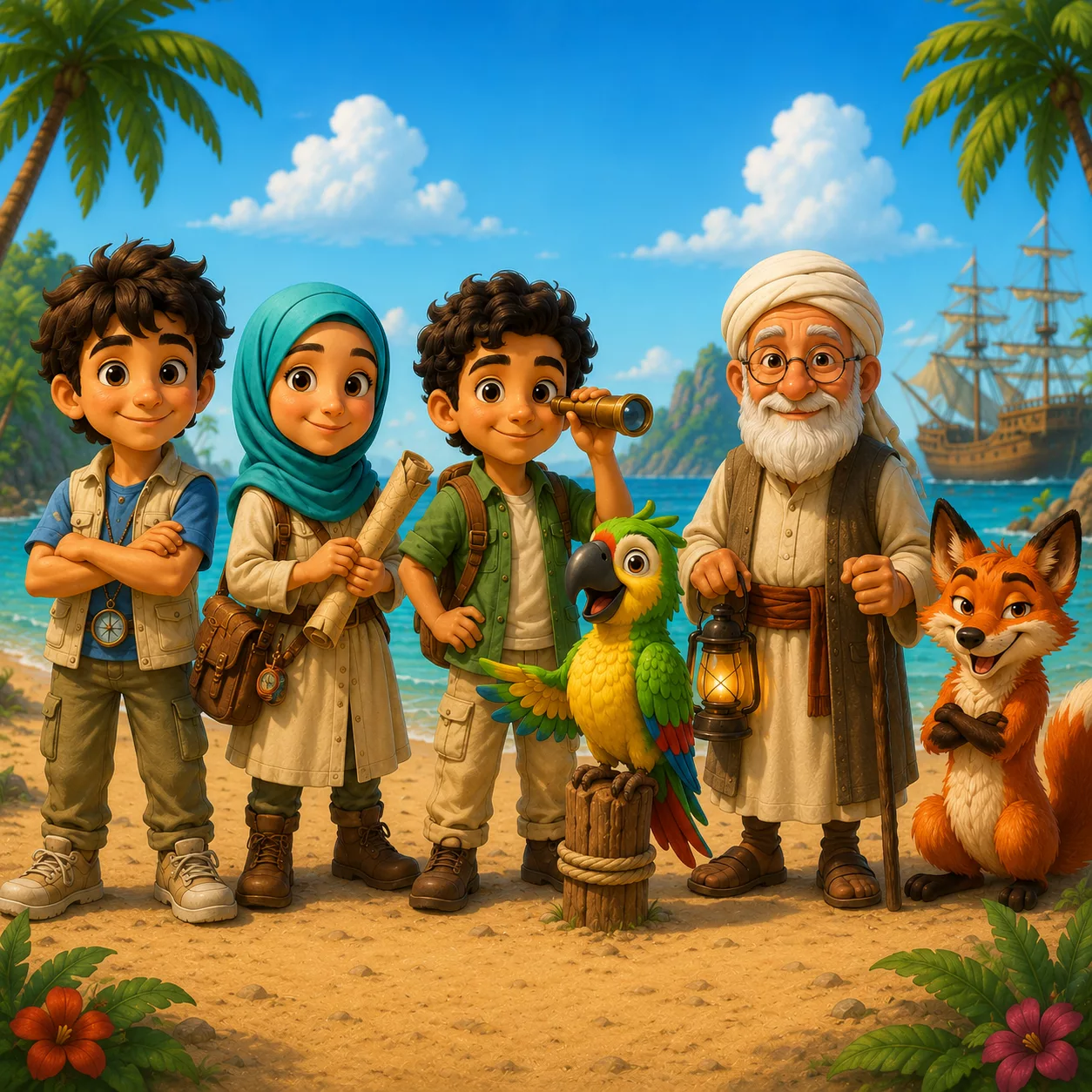 Personnages de l'île au trésor